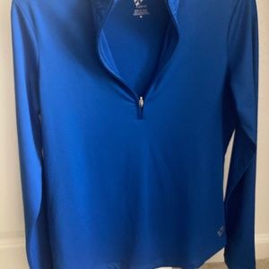 Jofit ladies half zip up long sleeve workout top